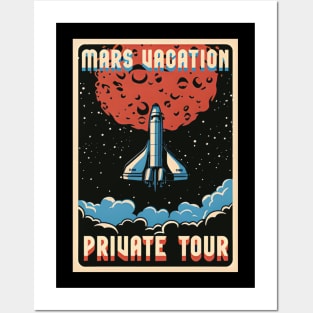 Mars vacation private tour t-shirts, bags, hats, sticker, mugs, hoodies Posters and Art